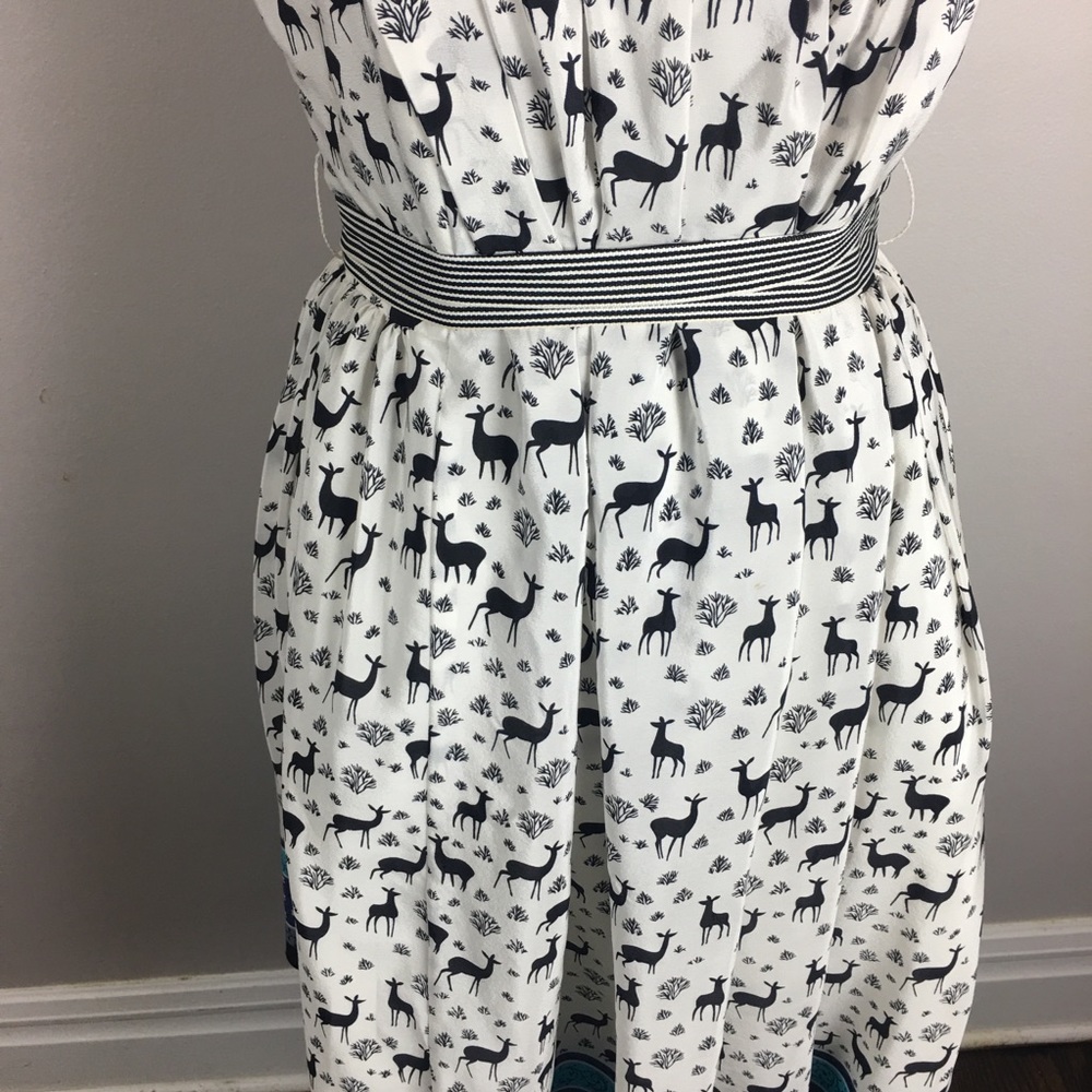 Anna Sui for Anthropologie Silk Deer Strapless - Picture 3 of 6